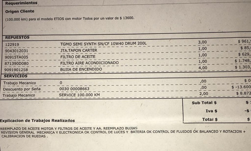 Toyota Etios Xls Con Gnc 5ta