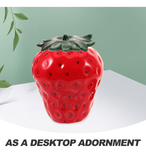 Frasco Cerâmico Selado Para Chá Em Forma De Morango Desktop