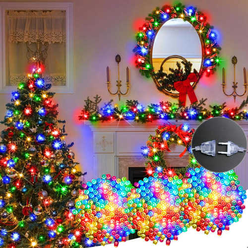 Pack X3 Luces Led Navidad Guirnalda Luces Multicolor 100 Led