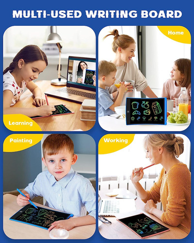 Bravokids 2 Paquete De Tableta De Escritura Lcd Con 4 Lápiz