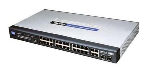 Imagem 2 de 3 de Switch Linksys Srw224g4 24-portas 10/100 + 4 Portas Gibabit