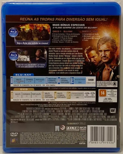 Blu-ray + Dvd Esquadrão Classe A Original Novo Lacrado