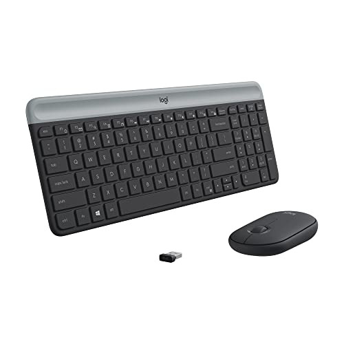 Teclado + Mouse Logitech Inalambrico Con Conexion Usb Negro