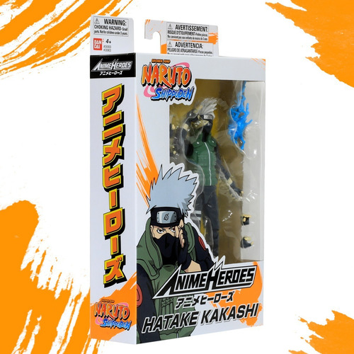Imagen 5 de 7 de Kakashi Hatake Naruto Shippuden Figura Anime Heroes Bandai