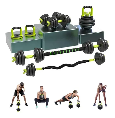 Kit Set De Mancuernas Ajustables Pesas Alta Calidad 30kg Gym