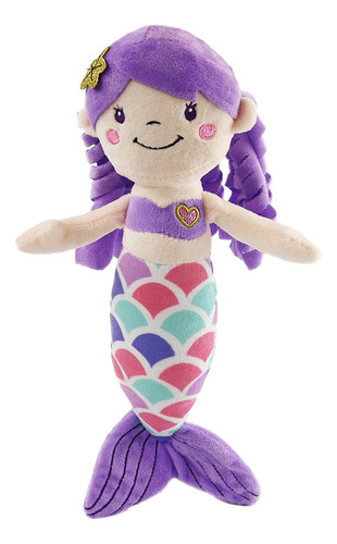 Athoinsu Muñeca De Peluche De Sirena Morada, De 12 Pulgadas,