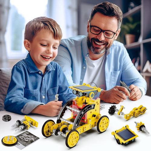 Hot Bee Solar Robot Kit Para Niños 8-12, Kits De Experimento