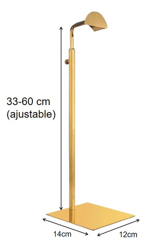 Soporte De Bolsa Para Soporte De Monedero Ajustable Dorado