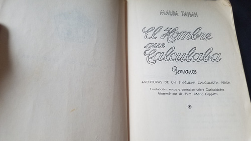El Hombre Que Calculaba Malba Tahan Novela Matematicas (Usado)