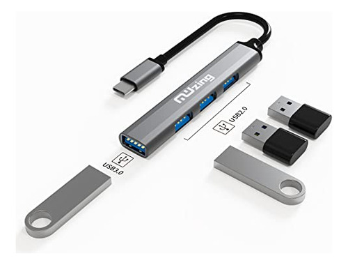 Adaptador Usb C 4 En 1 De Mazing  Adaptador Ultradelgado Par