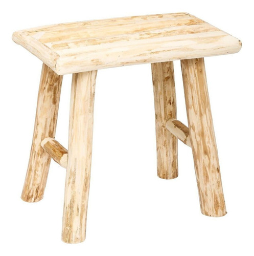 Taburete De Madera Woody Natural Atmosphera