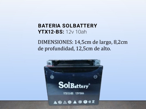 Baterias Ytx12-bs (12v 10ah)