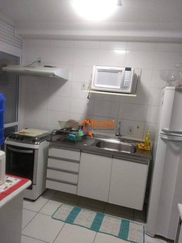Apartamento Com 3 Dormitórios À Venda, 76 M² Por R$ 370.000,00 - Jardim Nova Taboão - Guarulhos/sp - Ap2726