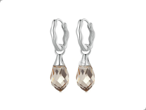 Aretes Topaz Plata 1ra Ley 925 By Thiago Turcott® Gota