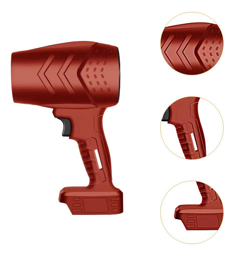 Soplador De Ventilador De Turbina, Plumero Eléctrico, Rojo