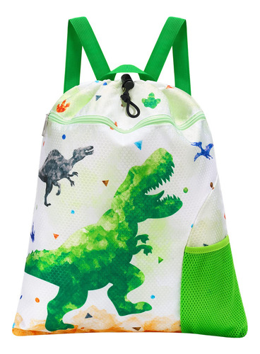 Wawsam Mochila Con Cordón De Gimnasio De Sirena, Dinosaurio