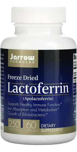 Lactoferrin 60 Capsulas Jarrow - U - Unidad a $4800