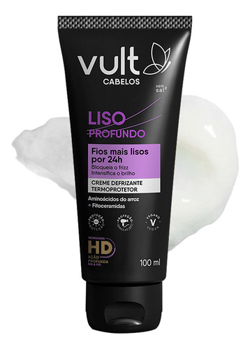 Kit Shampoo Condicionador E Protetor Liso Profundo Vult