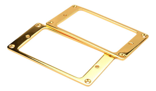 2 X 2 Piezas De Marco De Pastilla De Guitarra De Latón, Oro