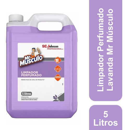 Limpador multiuso perfumado by Glade lavanda 5L Mr Músculo