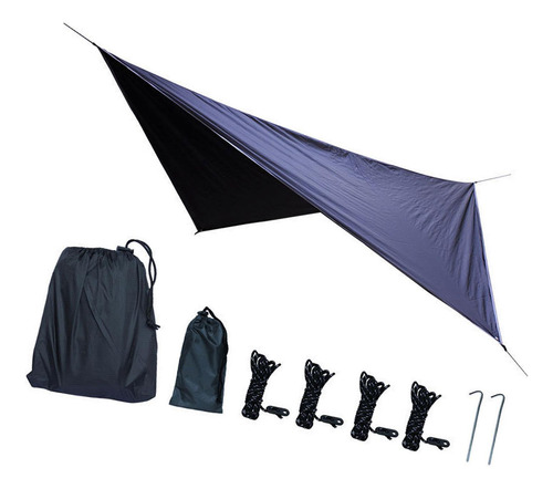 Toldo De Lona Para Acampar, Toldo Ligero Para Hamaca, Negro