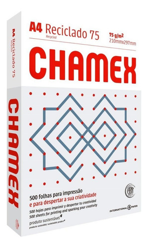Papel reciclado para manualidades, tamaño A4, 75 g, 3000 hojas, color beige, de Chamex