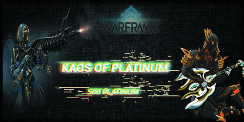 Imagen 1 de 1 de 500 Pl (platinum) Warframe // Kaos Of Platinum