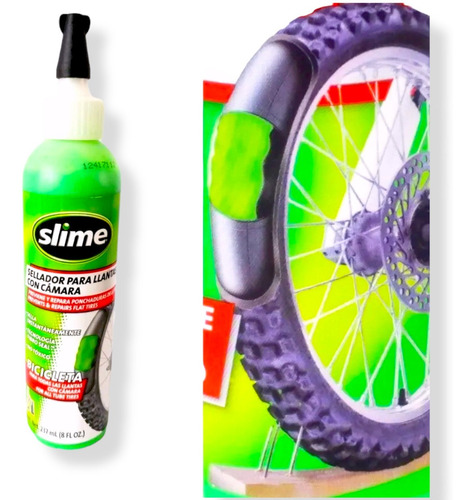 Líquido Anti Pinchazo Slime Bicicleta Moto Carro 2 Llantas W