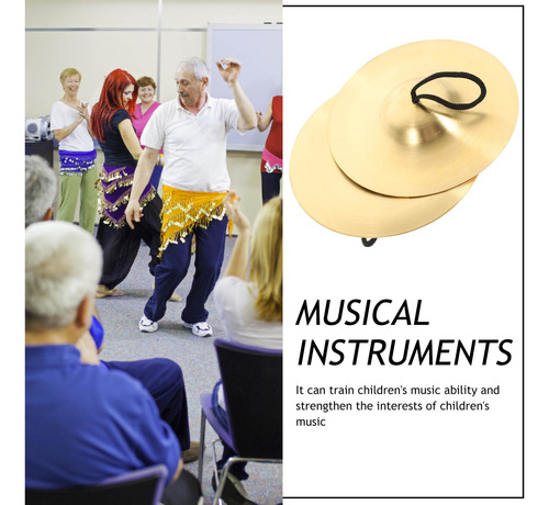 Instrumento Musical Con Platillo De Cobre Y Pandereta