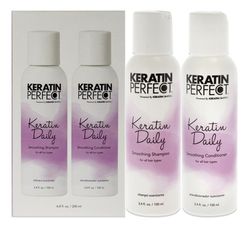 Keratin Daily Duo De Keratin, Perfecto Para Unisex, 2 X 3.4