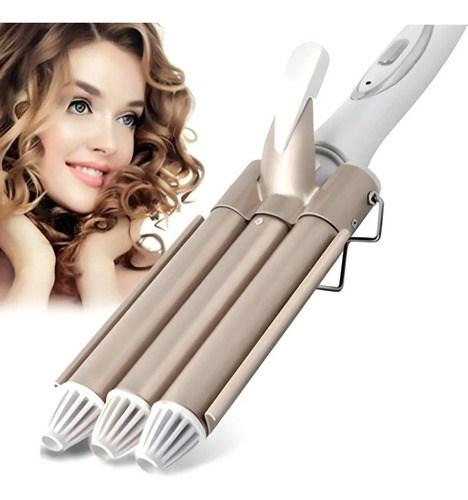 Pinza Ondulador Rizador Plancha De Cabello Ondas De Sirena 1