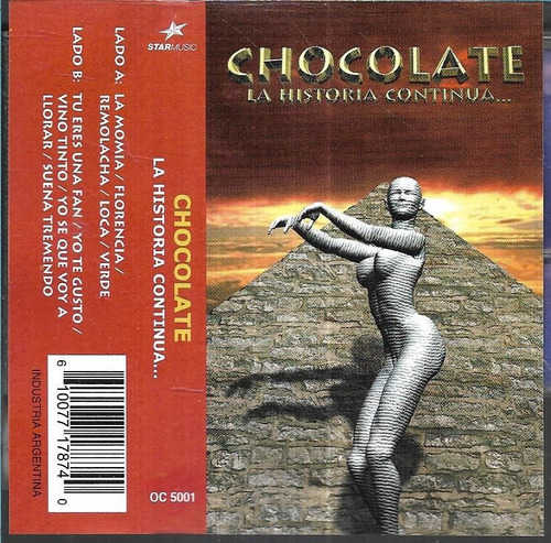 Chocolate Album La Historia Continua Sello M&m Casette Nuevo