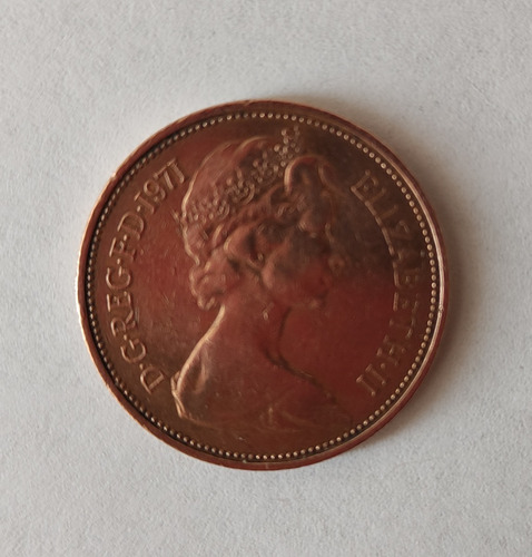 New Pence 2 1971 Reino Unido De Colección Conservación Mbc+ (Usado)