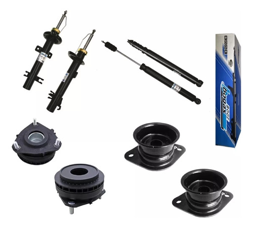 Kit 4 Amortiguadores + Bases Bogasp Ecosport T/m 2007 2008