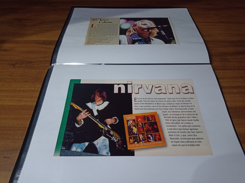 Nirvana & Kurt Cobain * Carpeta Recortes Revistas Clippings (Usado)