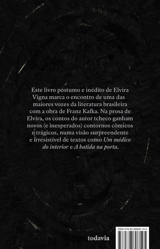 Kafkianas, de Vigna, Elvira. Editorial Editora Todavia, capa mole em português, 2018
