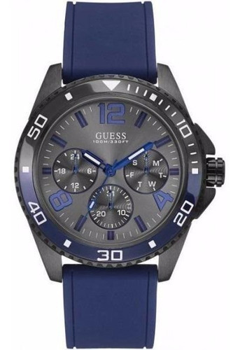 Imagen 2 de 4 de Reloj Guess Hombre W0593g2 Silicona 100m Calendario