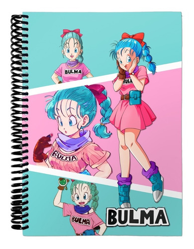 Cuaderno Bulma Dragon Ball Tapa Dura Rayado A5