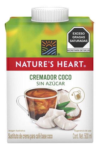 Cremador De Coco Sin Azúcar Nature's Heart 500ml
