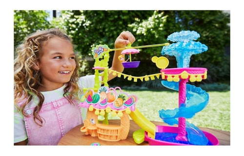Set Polly Pocket Parque Acuático De Piñas Muñeca Accesorios