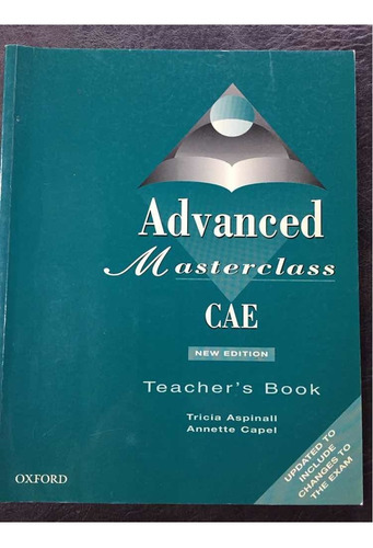 Advanced Masterclass Cae, New Edition Teachers Book Impecabl