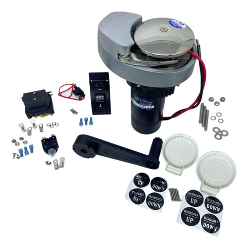 Guincho Elétrico Náutico 700w Âncora Corrente 6mm Va600