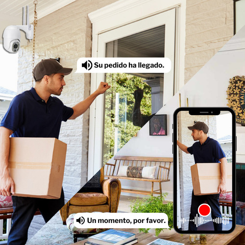 Imagen 4 de 10 de Cámara Seguridad Hogar Ip 66 Exterior Wifi Fullhd Movimiento