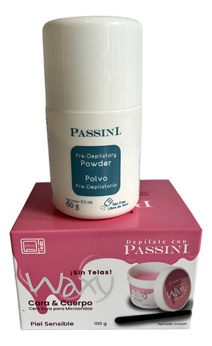 Passini Cera Dura Microondas + Polvo Pre-depilatorio 60gr