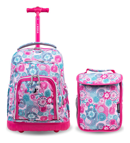 J World New York Boys 'lollipop Rolling Lunch Mochila Para N