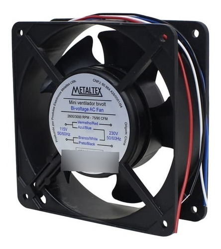 Ventilador 120x120x38mm 24vcc Bucha 2000rpm