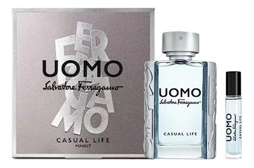 Set Perfume Caballero Salvatore Ferragamo Casual Life 100ml