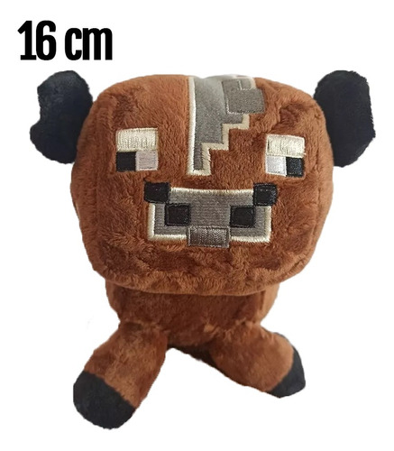 Minecraft Peluche De Vaca De 16 Cm Importado