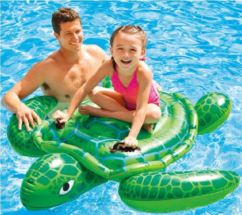 Tortuga Flotador Inflable Piscina Intex Agarraderas 56524