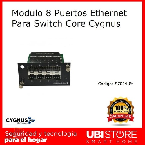Modulo Ethernet 8 Puertos Para Switch Core Cygnus S7024-8t
